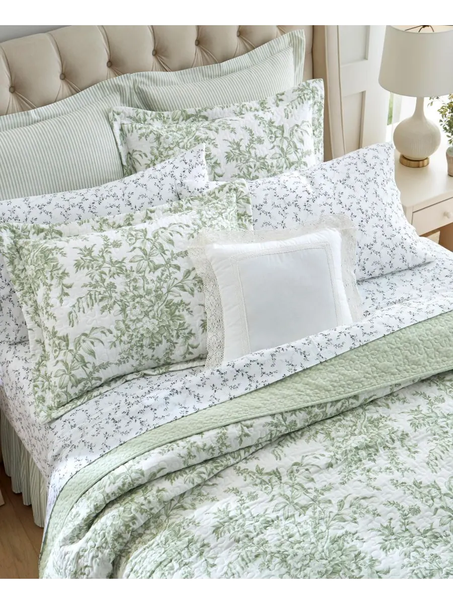 Комплект постельного белья bedford cotton, 3 предмета, двусторонний, размер full/queen. Laura Ashley — изображение 3 из 5
