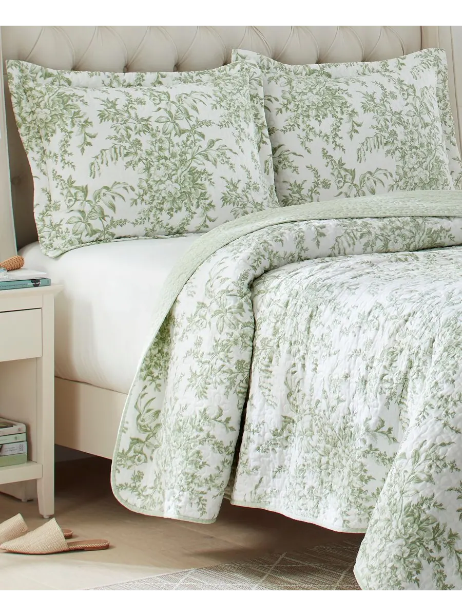 Комплект постельного белья bedford cotton, 3 предмета, двусторонний, размер full/queen. Laura Ashley — изображение 4 из 5