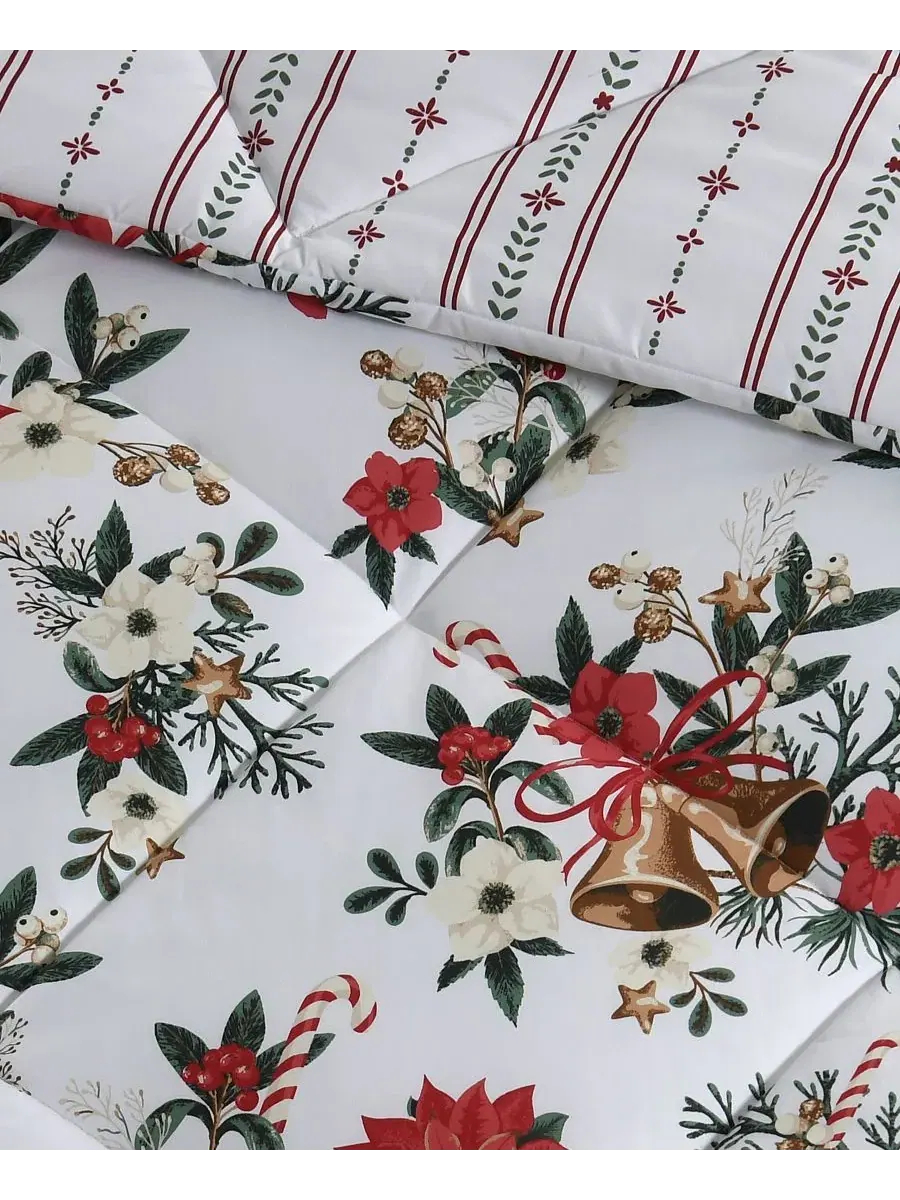 Комплект постельного белья Christmas Trimmings 3-Piece, Twin Lenox — изображение 6 из 10, мульти
