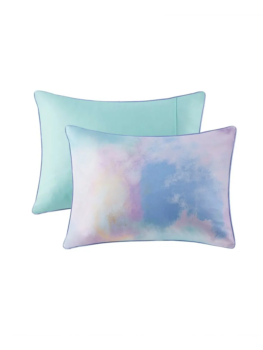Комплект постельного белья cassiopeia watercolor tie dye, 3 предмета, размер twin/twin xl — изображение 5 из 9, голубой