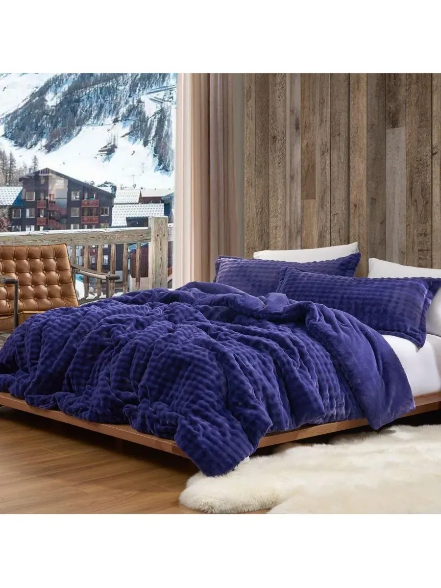 Комплект пухового одеяла Snowball Double Chunky Bunny Coma Inducer — изображение 2 из 3, фиолетовый