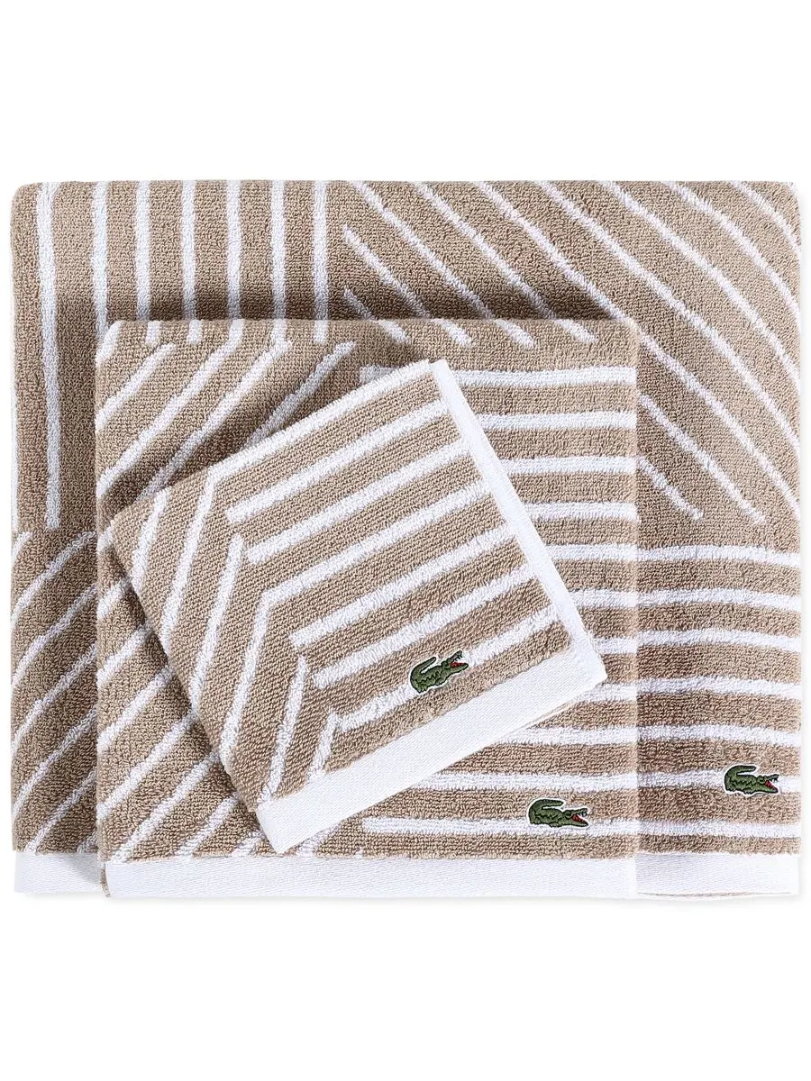 Полотенце для рук guethary, 40 см x 76 см. Lacoste Home — изображение 2 из 2, бежевый
