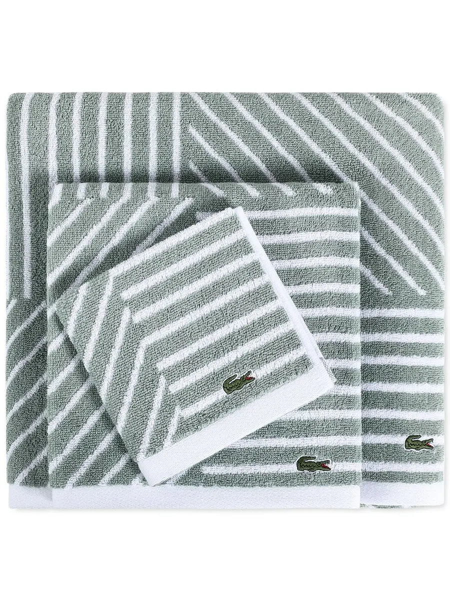 Полотенце для рук guethary, 40 см x 76 см. Lacoste Home — изображение 2 из 2, зеленый
