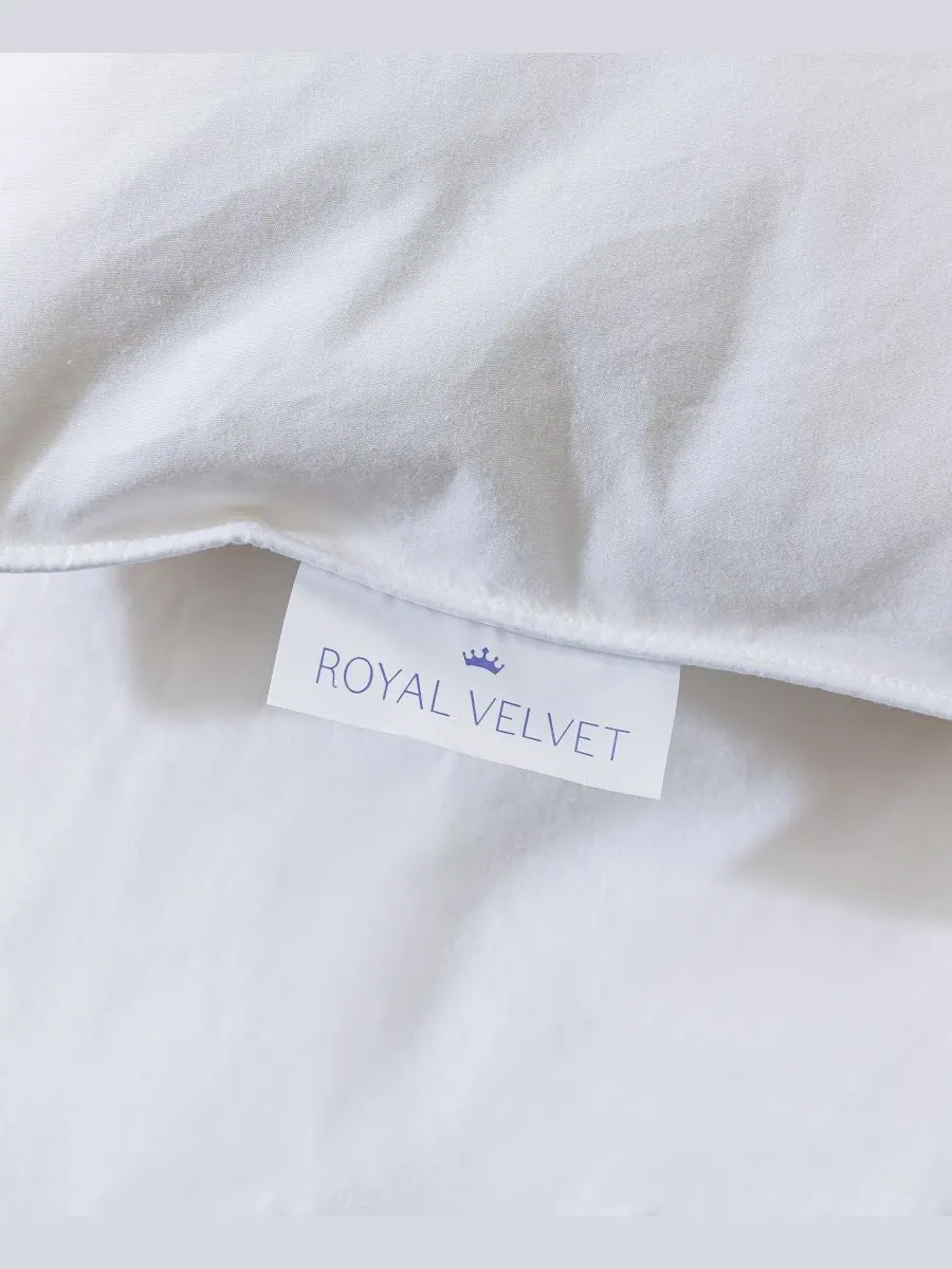 Royal Velvet Круглогодичное одеяло из смеси белого гусиного нано-пуха и пера — изображение 7 из 9, белый