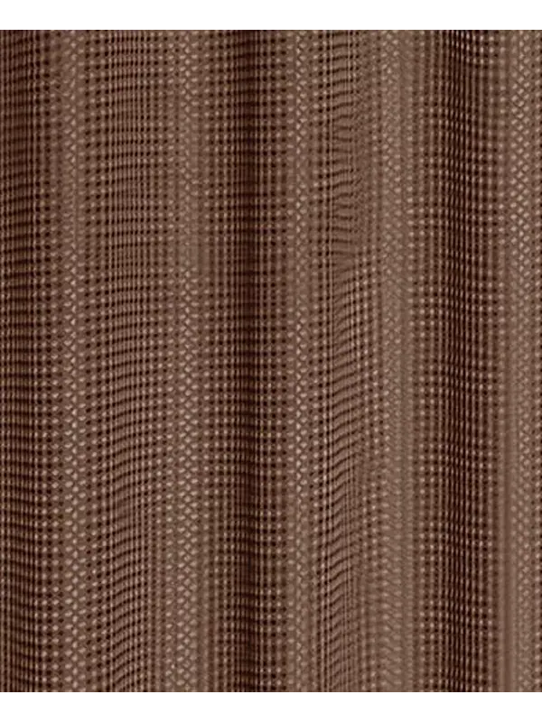 Вафельная занавеска для душа, 70" x 72" Dainty Home — изображение 2 из 2, коричневый