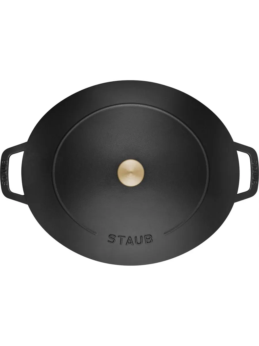 Овальная чугунная утятница Staub Wide, 31 см, 5.9 л — изображение 9 из 10, синий