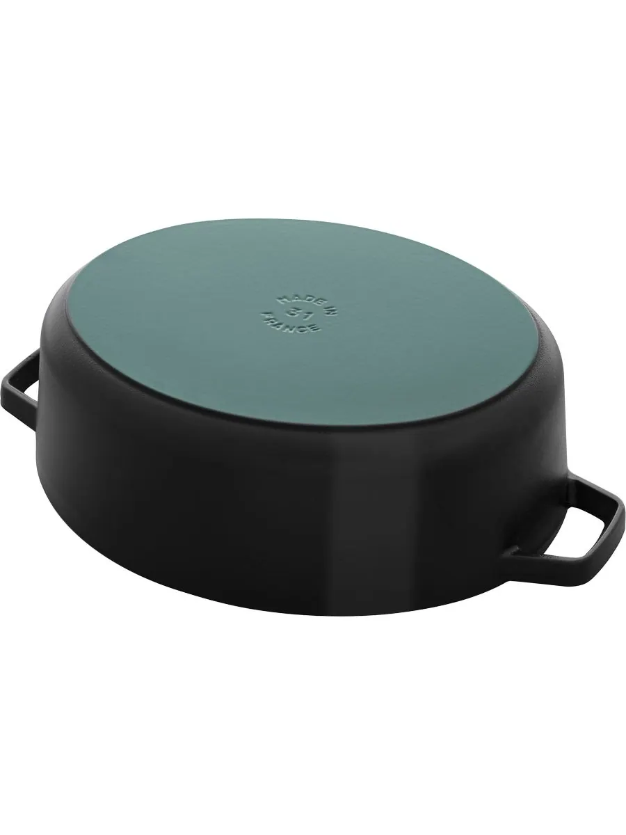 Овальная чугунная утятница Staub Wide, 31 см, 5.9 л — изображение 10 из 10, белый