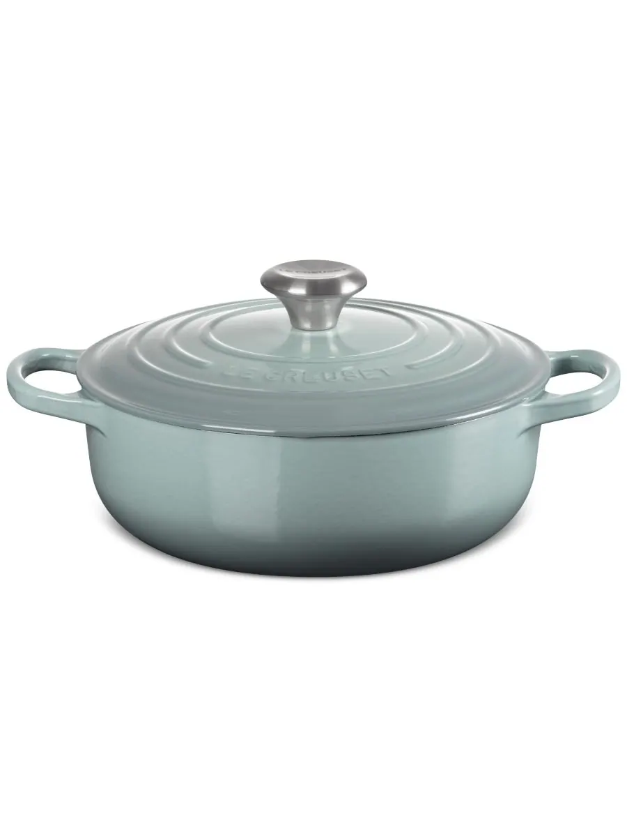 Кастрюля круглая Le Creuset Signature, 6,2 л, 30 см — серый