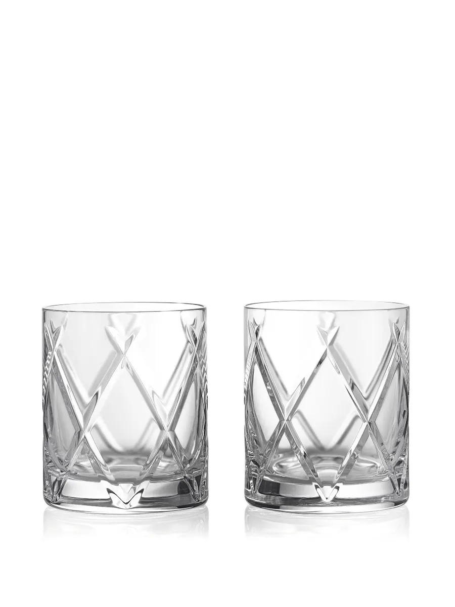 Набор из 2 бутылок Connoisseur Olann Double Old Fashioned объемом 11,5 унций Waterford — изображение 1 из 4, прозрачный