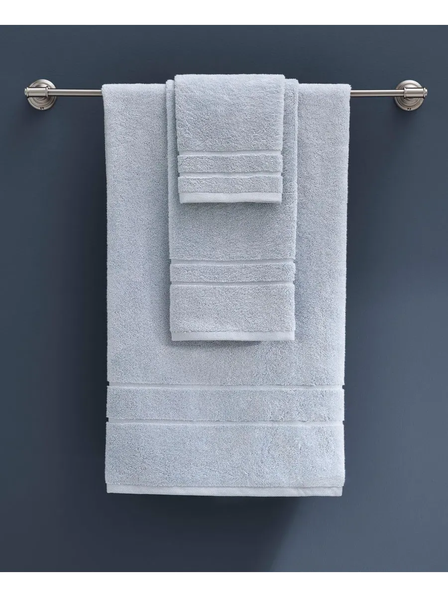 Набор из 2 полотенец для рук Martex из хлопка Supima с низким содержанием ворса Clean Design Home — изображение 3 из 5, синий