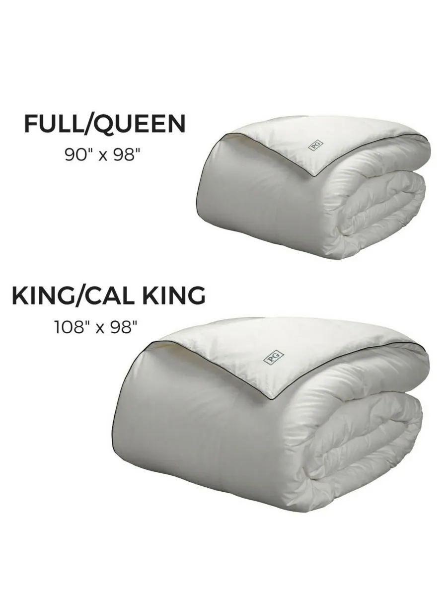 Пуховое одеяло из белого гусиного пуха, размер King/California King Pillow Guy — изображение 3 из 3, белый