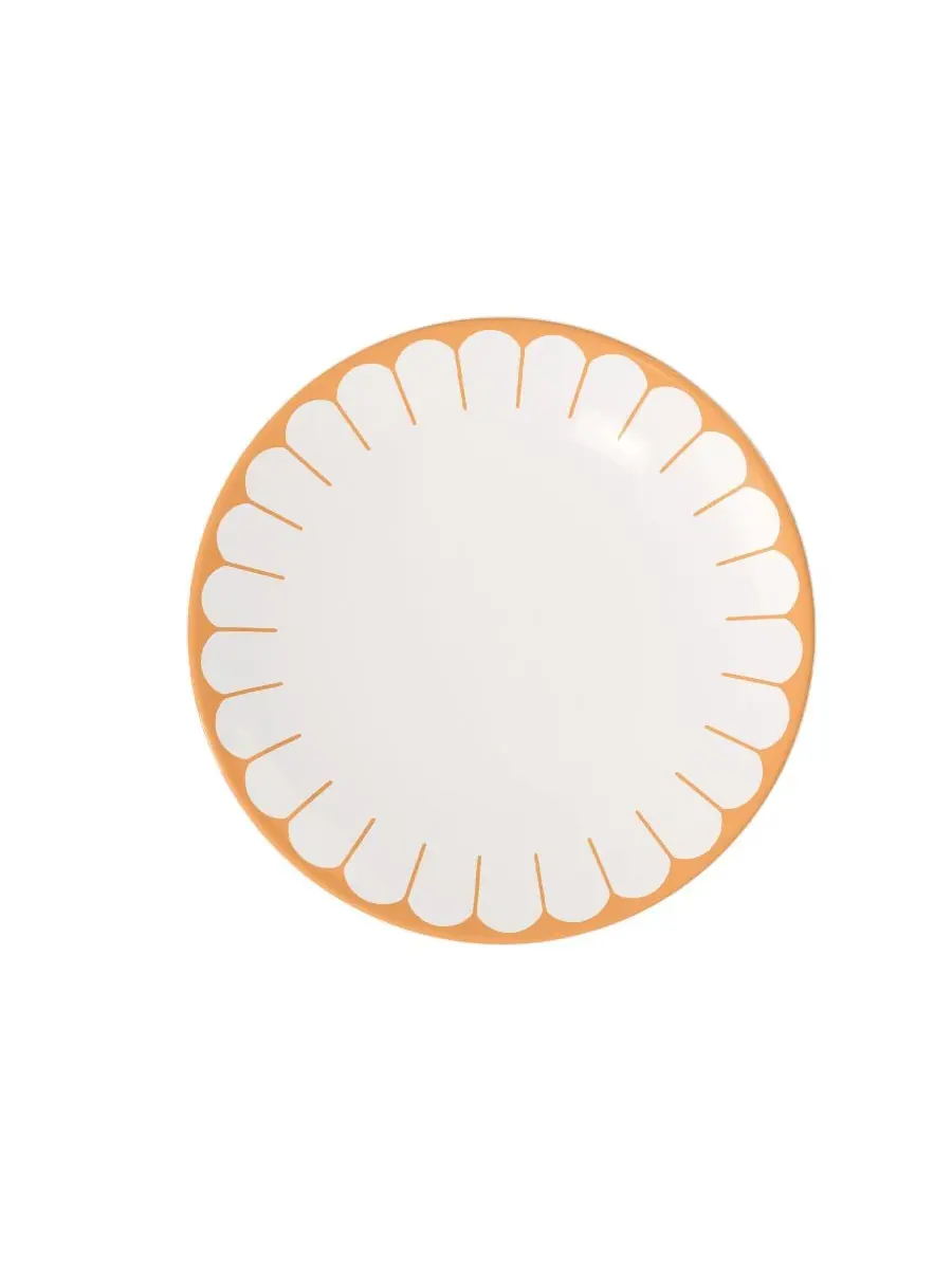 Тарелка для обеда с абстрактным цветочным рисунком «Флер» Villeroy & Boch — изображение 1 из 3, желтый