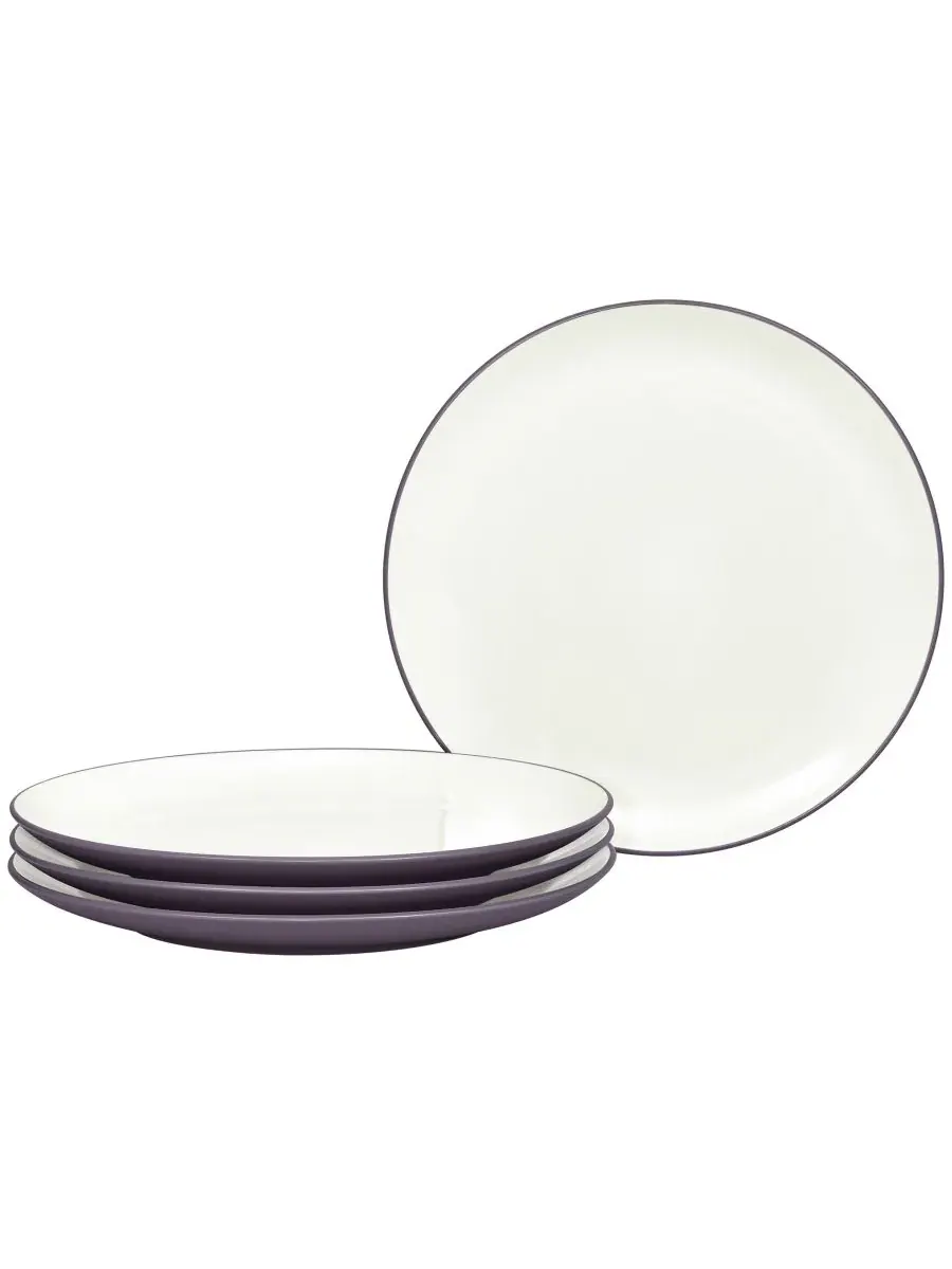 Набор из 4 тарелок Noritake Colorwave Collection, 26,7 см, сливовый