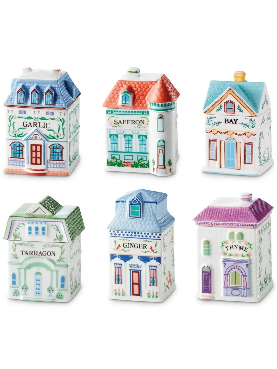 Набор баночек для специй Spice Village из 6 предметов для гурманов Lenox — изображение 1 из 6, нет цвета
