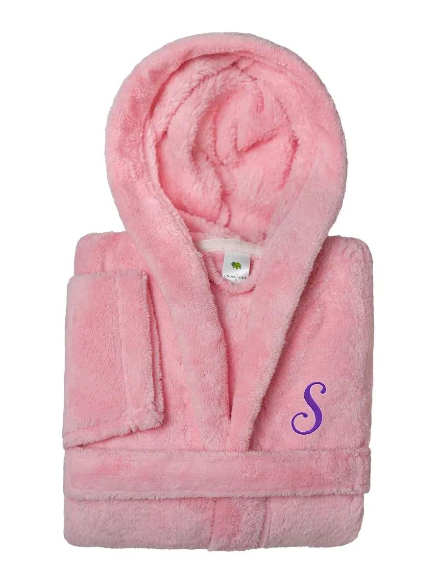 Детский халат с капюшоном Super Plush, Personalized Linum Home
