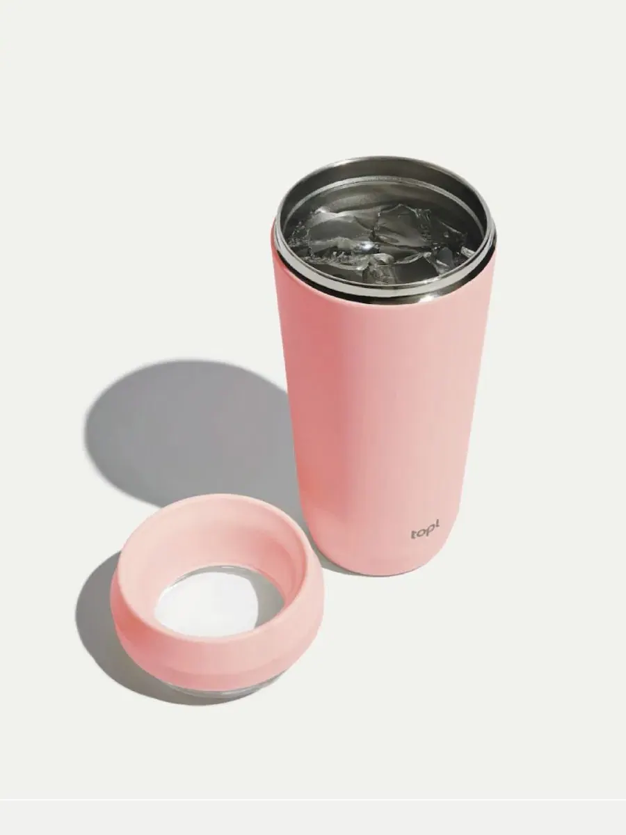 Термокружка дорожная 475 мл с крышкой 360° Topl To Go Travel Tumbler topl drinkware — изображение 2 из 4, розовый