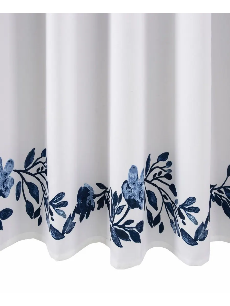 Занавеска для душа Tanisha с цветочным рисунком, 72" x 72" Lush Décor — изображение 3 из 5, темно-синий
