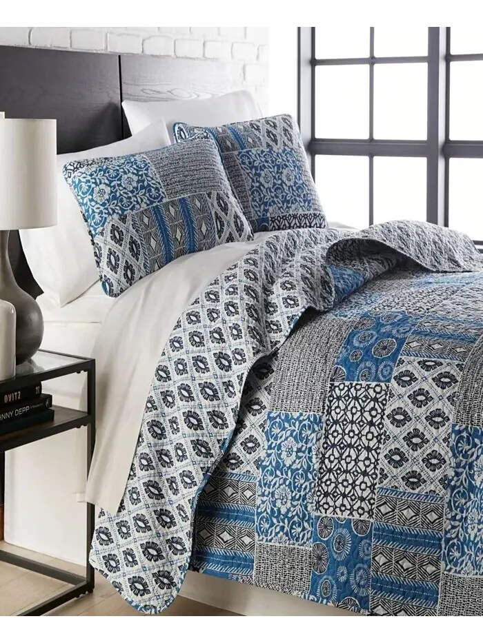 Ультрамягкое одеяло и накидка Global Patchwork Southshore Fine Linens — изображение 1 из 1, мульти