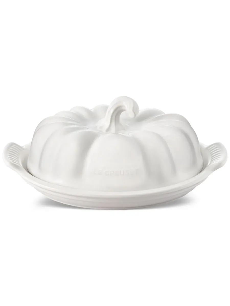 Масленка в виде тыквы Le Creuset Glazed Stoneware — белый