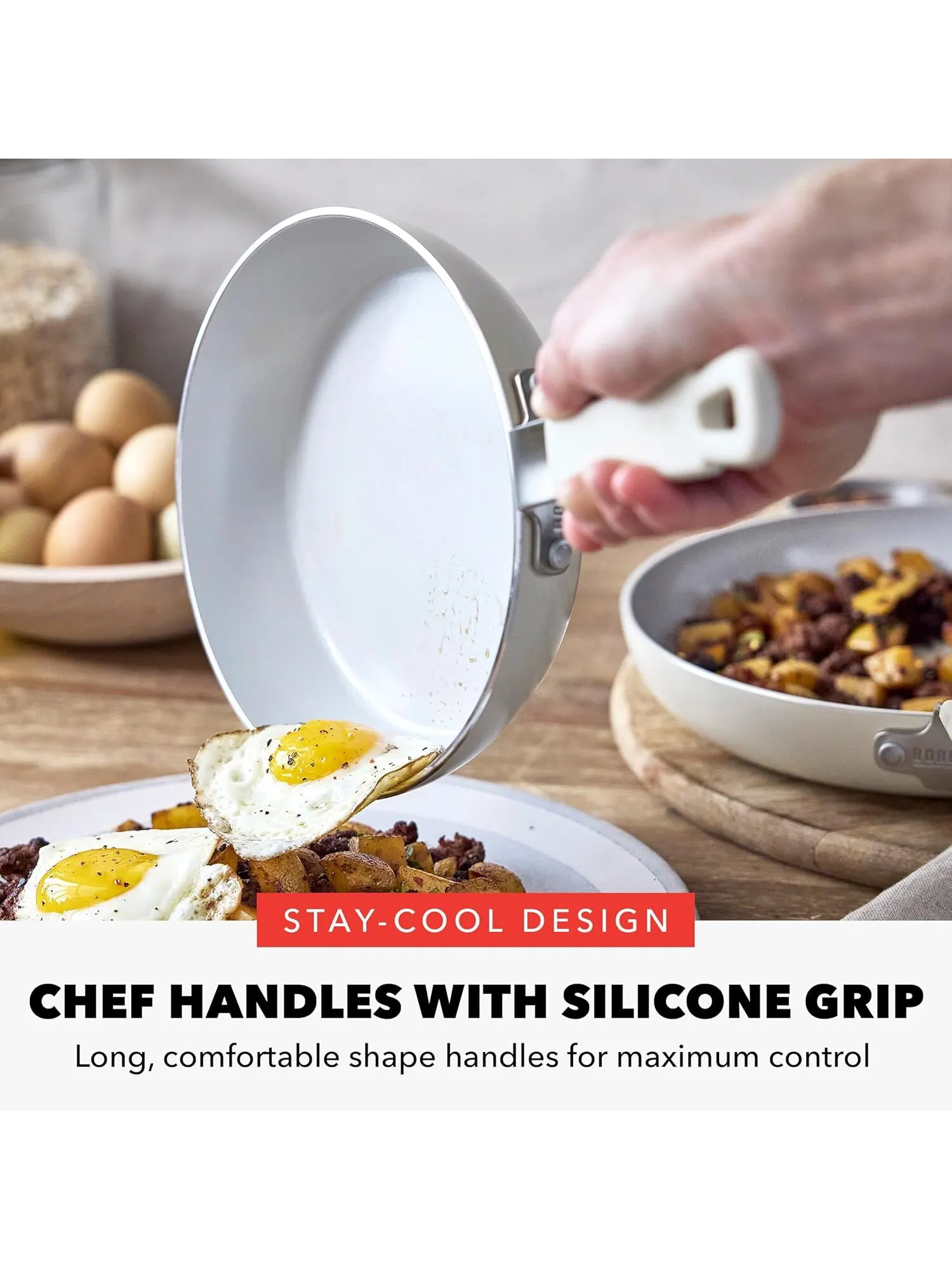 Набор посуды GreenPan x Bobby Flay, 13 предметов — изображение 6 из 11, бежевый