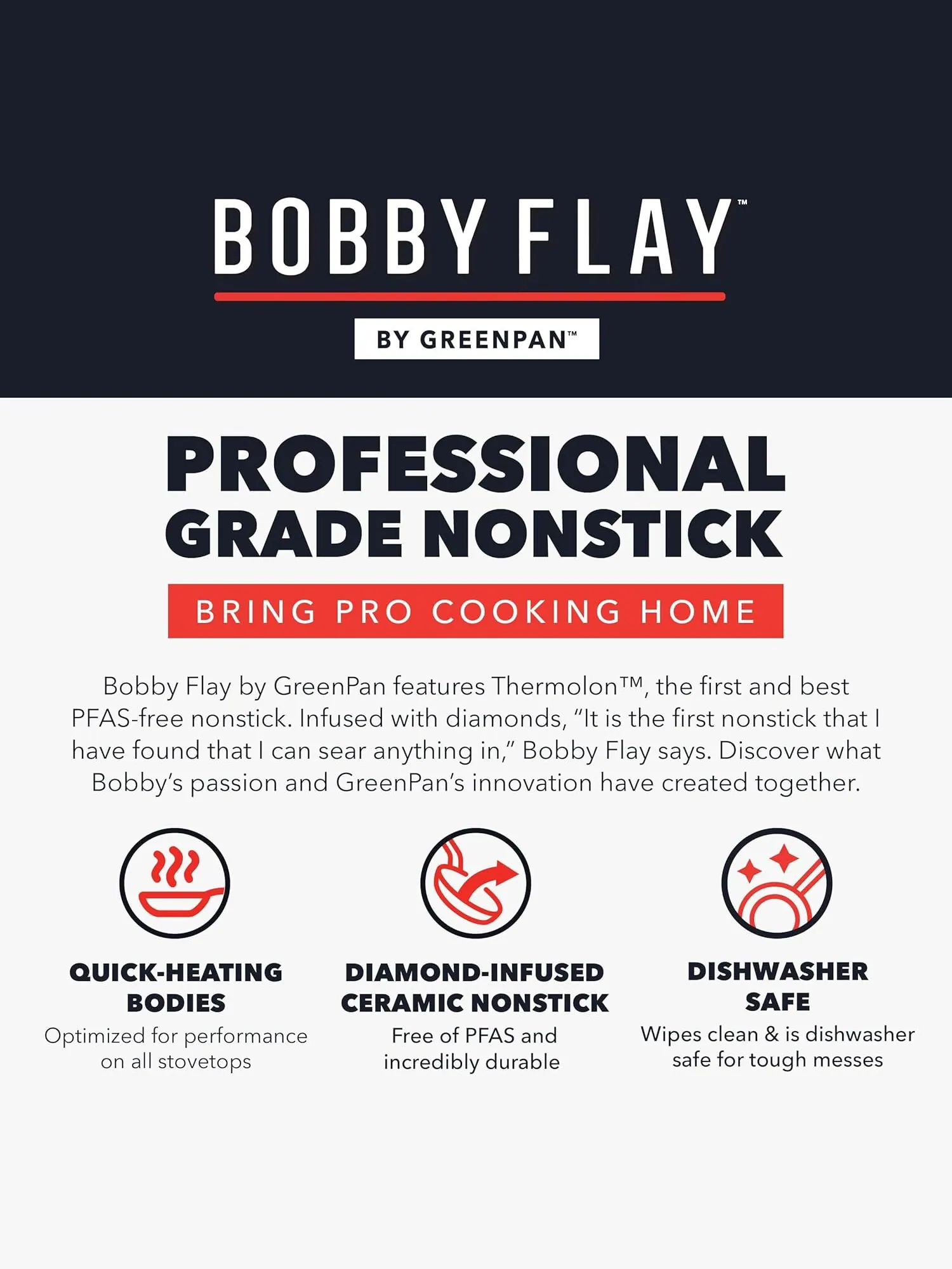 Набор посуды GreenPan x Bobby Flay, 13 предметов — изображение 8 из 11, бежевый