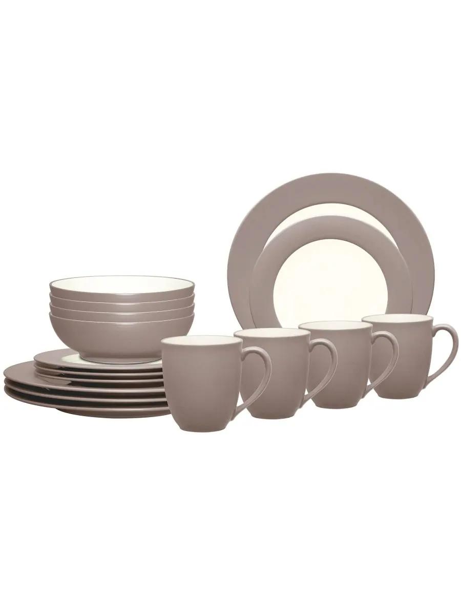 Набор посуды Colorwave Rim из 16 предметов, на 4 персоны Noritake