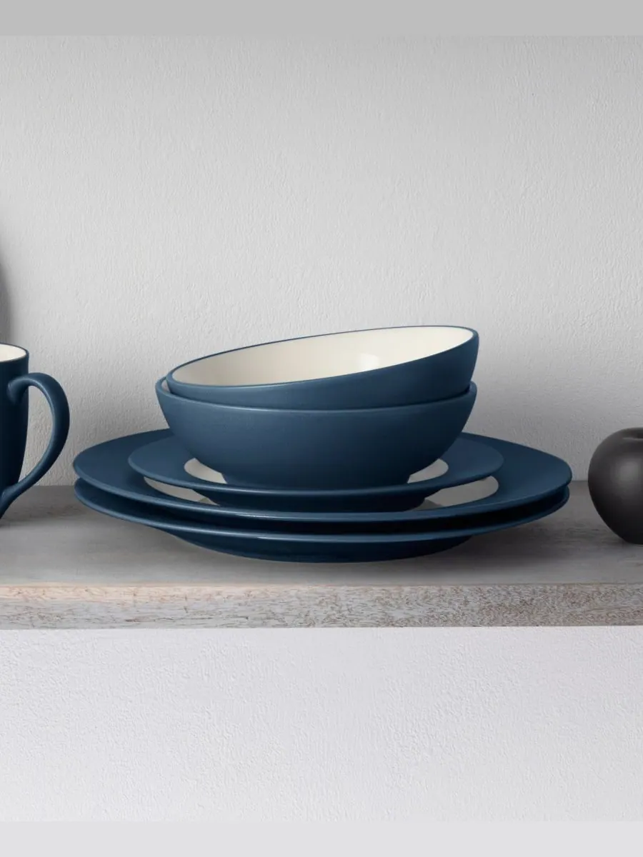 Набор посуды Colorwave Rim из 16 предметов, на 4 персоны Noritake — изображение 4 из 10, синий