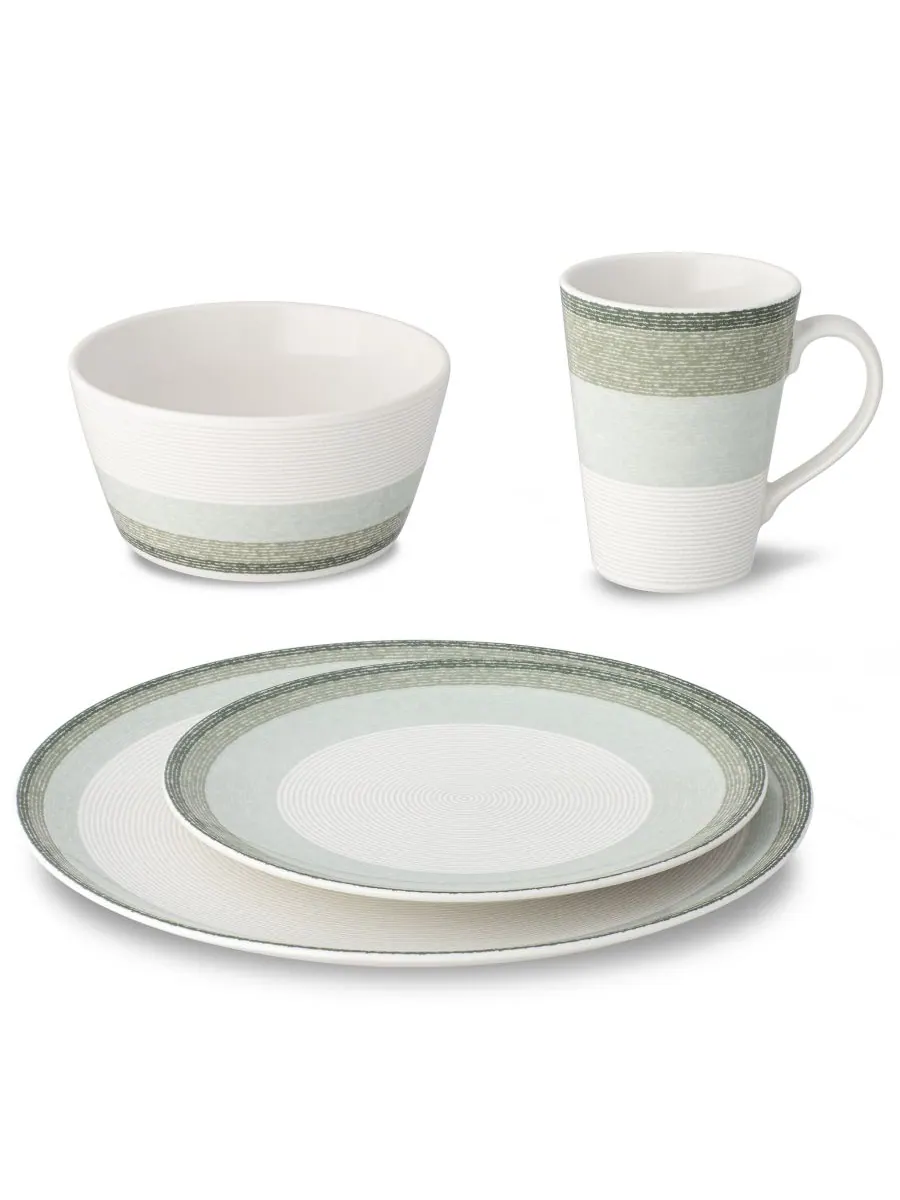Набор посуды Colorscapes Layers из 4 предметов (купи) Noritake — изображение 2 из 10, шалфейный