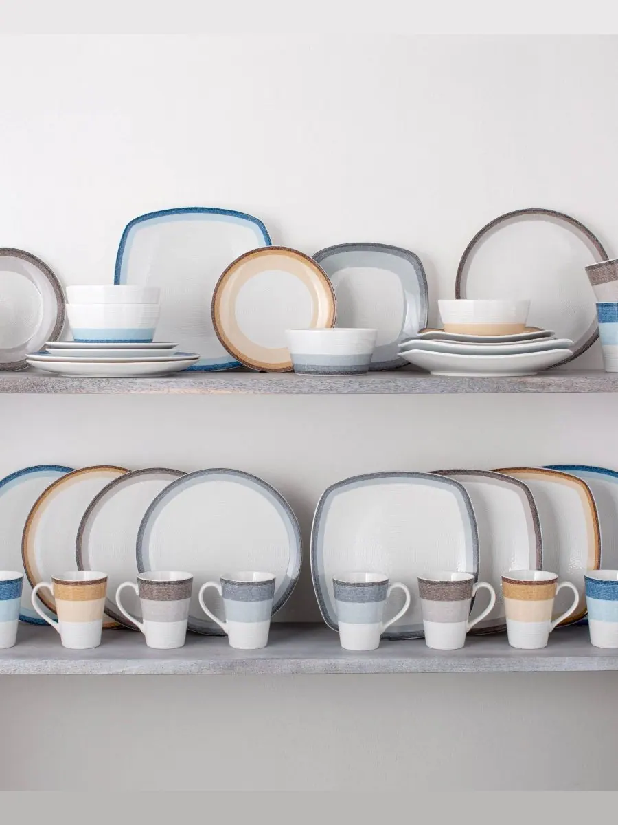 Набор посуды Colorscapes Layers из 4 предметов (купи) Noritake — изображение 5 из 10, пепельный