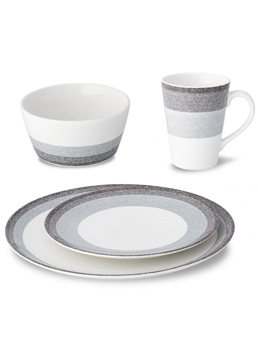 Набор посуды Colorscapes Layers из 4 предметов (купи) Noritake — изображение 2 из 9, темно-серый