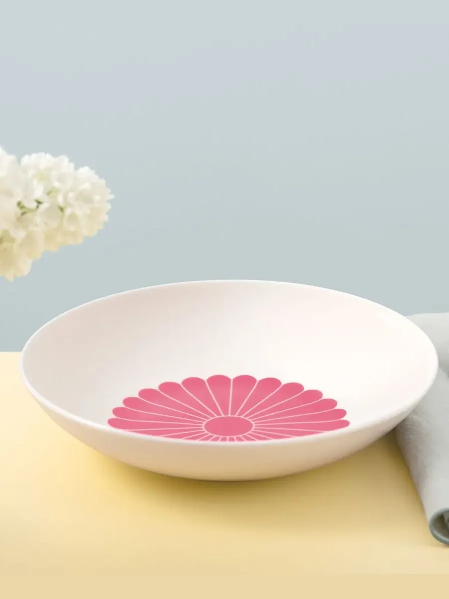 Абстрактное цветение Флер в миске для пасты Villeroy & Boch — изображение 2 из 3, розовый