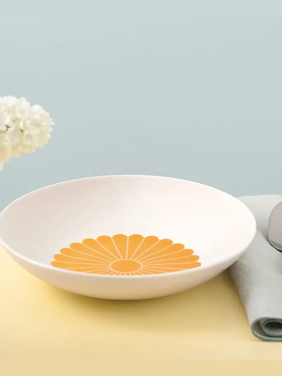 Абстрактное цветение Флер в миске для пасты Villeroy & Boch — изображение 3 из 4, желтый