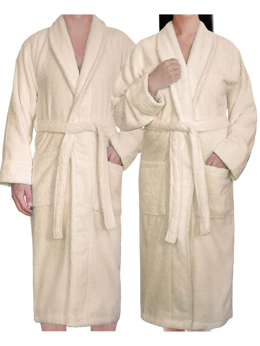 Махровый халат с шалевым воротником American Soft Linen