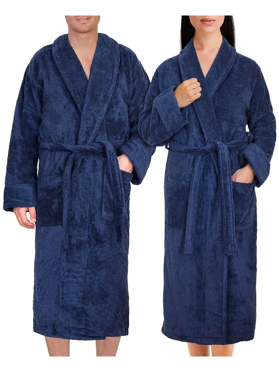 Халат махровый с шалевым воротником, 100% хлопок American Soft Linen