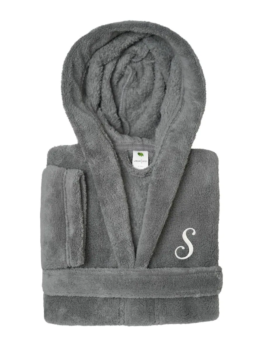 Детский халат с капюшоном из микрофибры SUPER PLUSH Linum Home