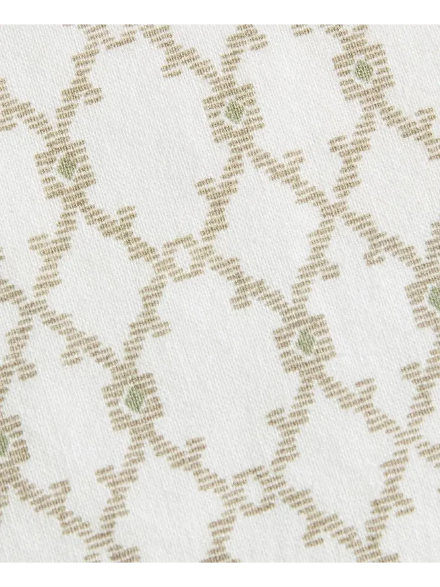 Шторка для ванной с каймой из шенилла Imani Stripe Chenille INK+IVY — изображение 8 из 9, серый