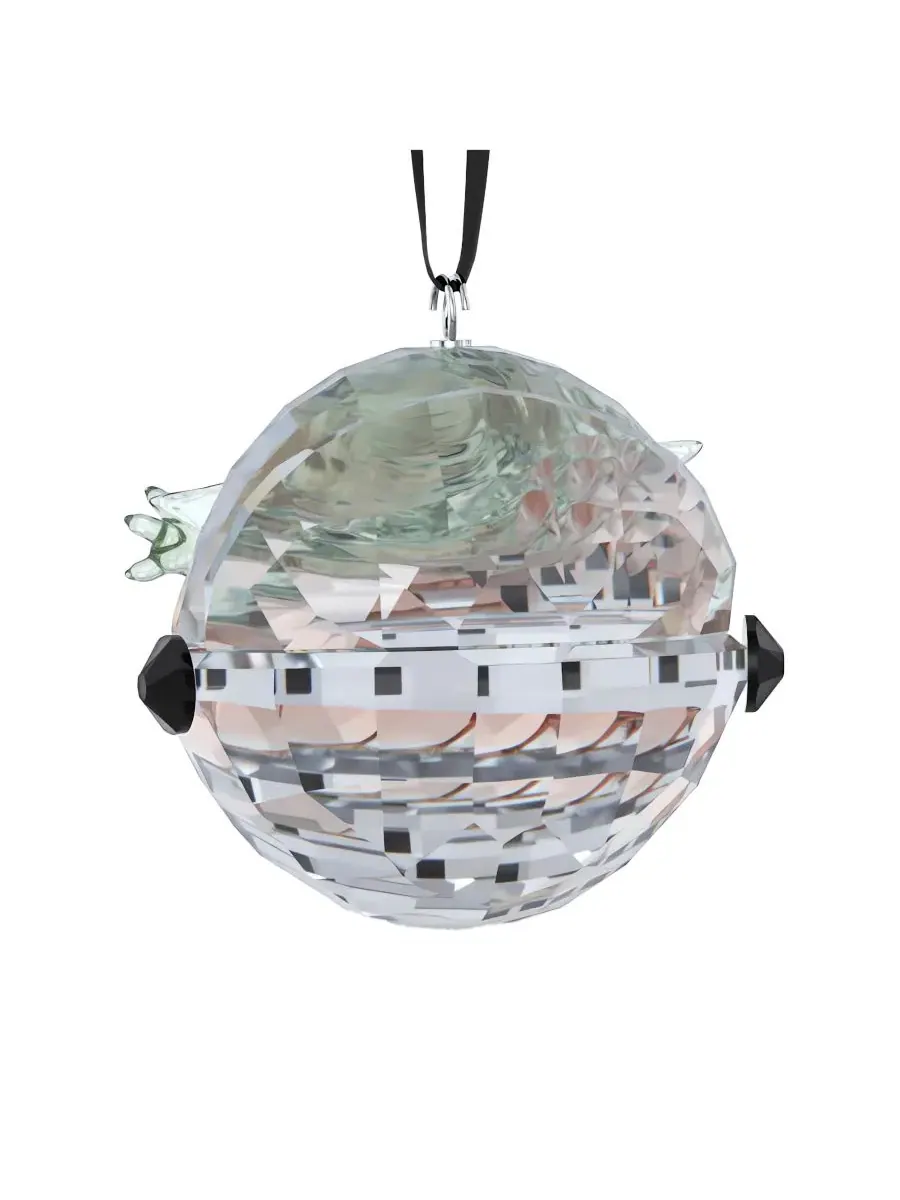 Елочная игрушка-орнамент Star Wars The Mandalorian Grogu Ornament Swarovski — изображение 4 из 4, мульти
