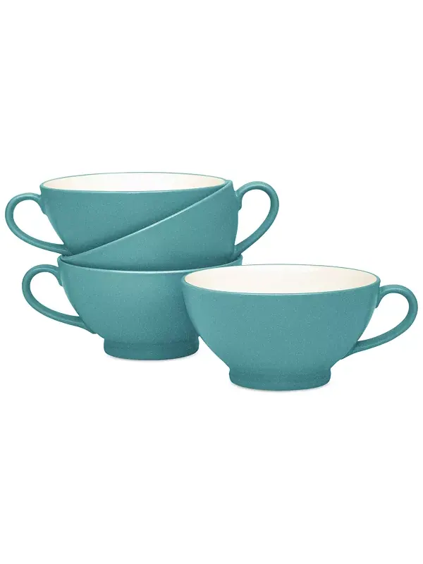 Набор из 4 мисок с ручками Colorwave Noritake — изображение 1 из 1, бирюзовый