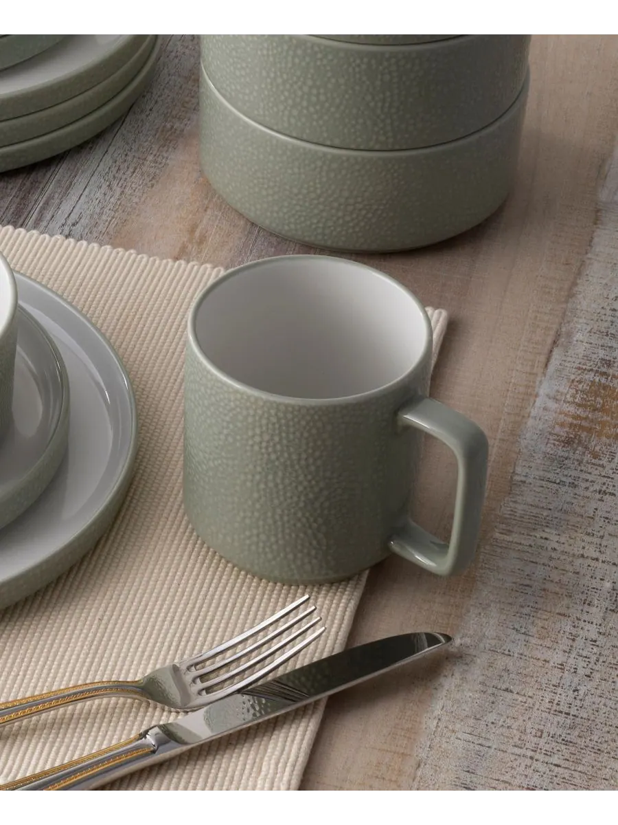 Набор посуды Colortex Stone из 4 предметов Noritake — изображение 4 из 10, шалфейный