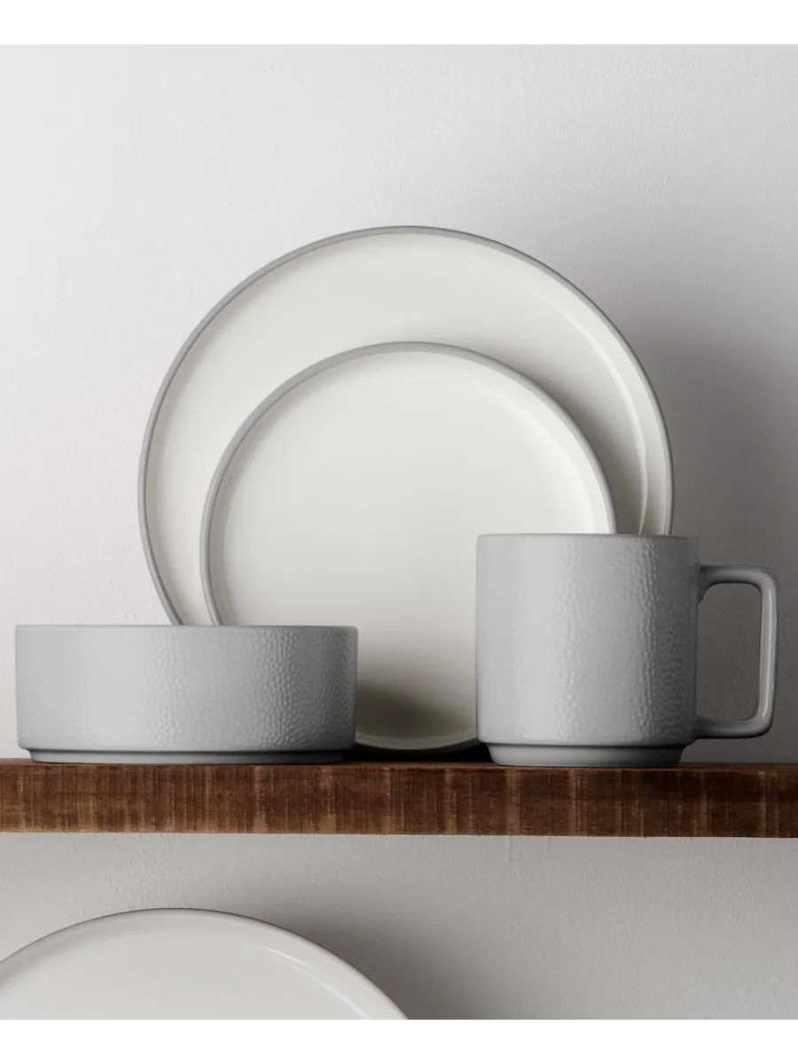 Набор посуды Colortex Stone из 4 предметов Noritake — изображение 3 из 10, серый
