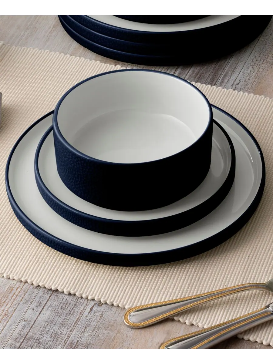 Набор посуды Colortex Stone из 4 предметов Noritake — изображение 5 из 10, темно-синий