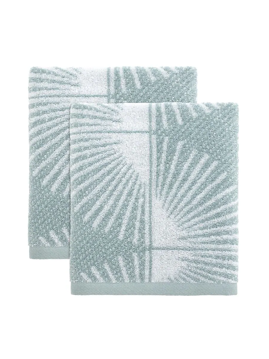 Набор из двух полотенец для рук Kendall, 40 см x 61 см Nicole Miller, Oasis, Hand Towels — зеленый