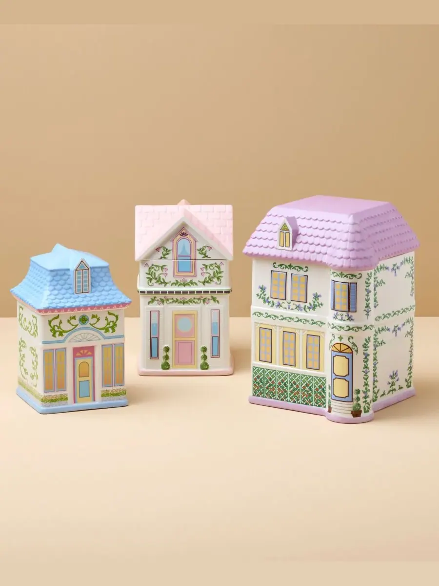 Набор из 3 банок для хранения продуктов для игры Village 2nd Edition House Lenox — изображение 2 из 7, мульти
