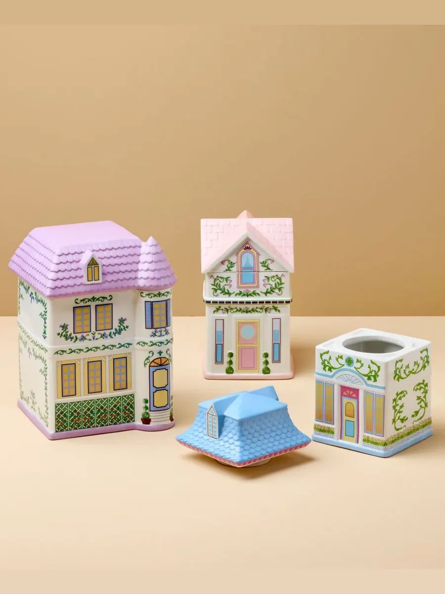 Набор из 3 банок для хранения продуктов для игры Village 2nd Edition House Lenox — изображение 3 из 7, мульти