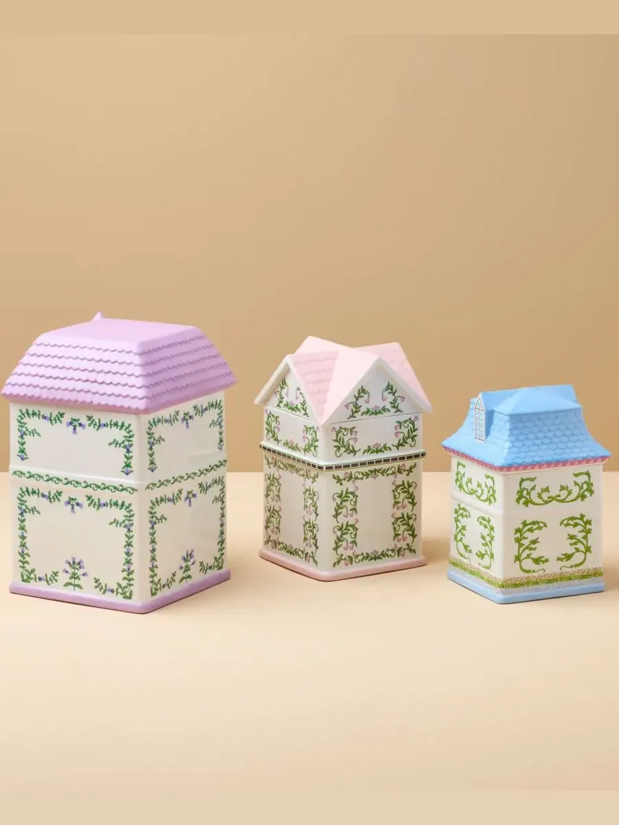 Набор из 3 банок для хранения продуктов для игры Village 2nd Edition House Lenox — изображение 4 из 7, мульти