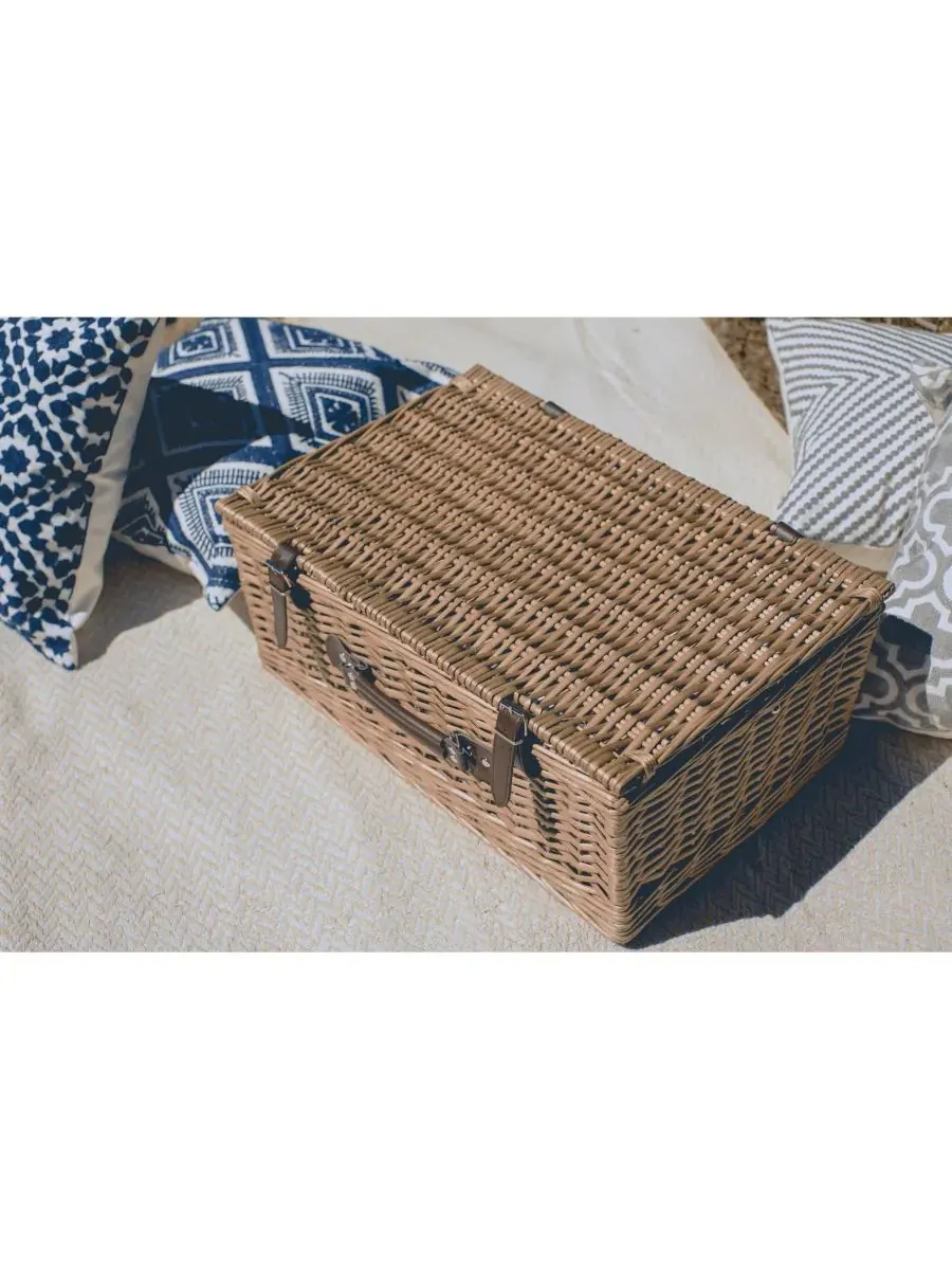 Корзина для пикника «Белмонт» Picnic Time — изображение 9 из 10, темно-синий белый