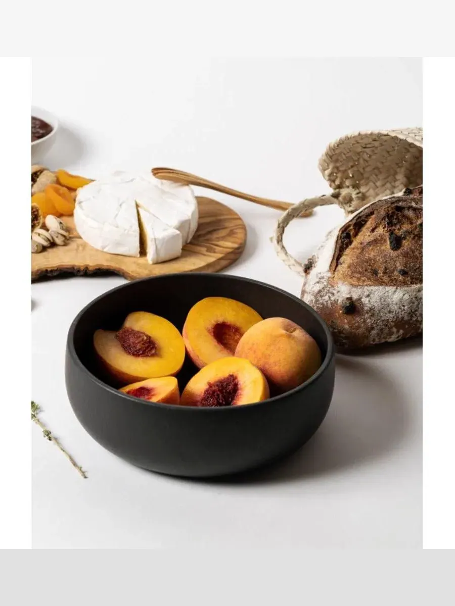 Закусочная миска ручной работы из каменной керамики, Coupelle EWA 964 г Gharyan Stoneware — изображение 2 из 3, черный