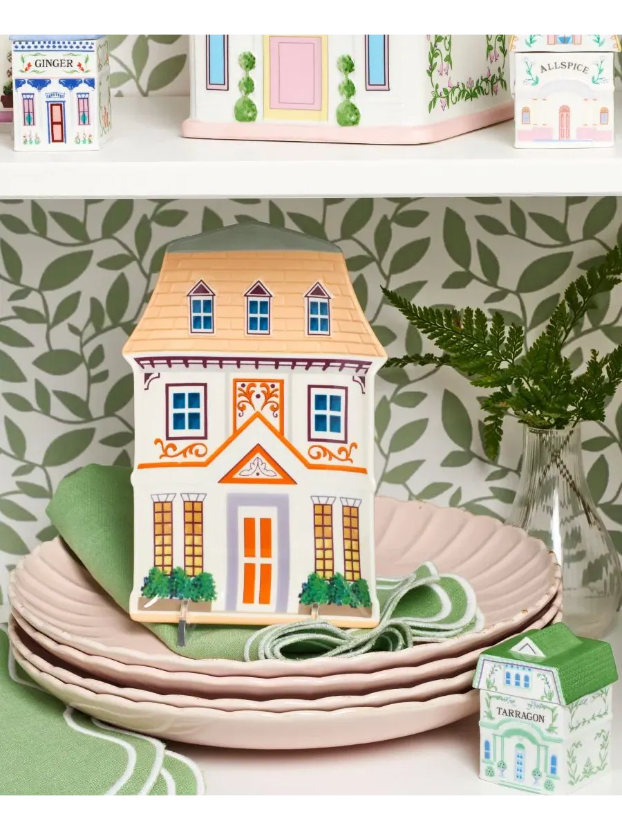 Декоративные тарелки с изображением дома из серии Village 2nd Edition, набор из 4 штук Lenox — изображение 5 из 7, мульти