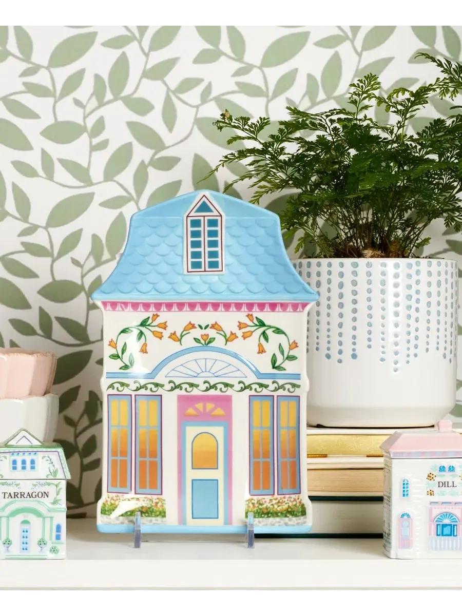 Декоративные тарелки с изображением дома из серии Village 2nd Edition, набор из 4 штук Lenox — изображение 6 из 7, мульти