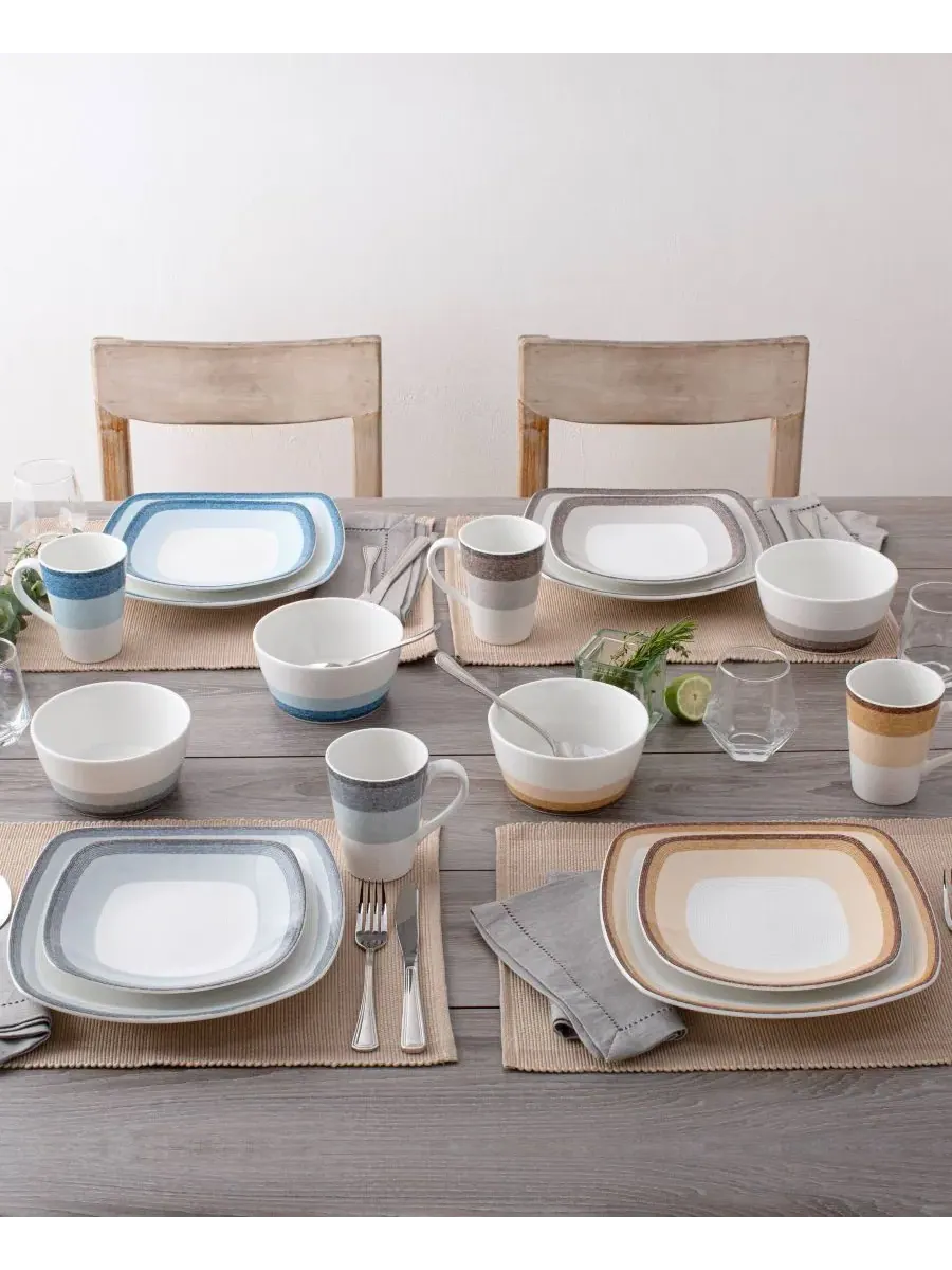 Набор посуды из 4 предметов Noritake Colorscapes Layers, небесный — изображение 7 из 10